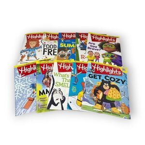 Highlights Magazine Lot of 10 2021 2022 2023 Kids Games Stories Magazines